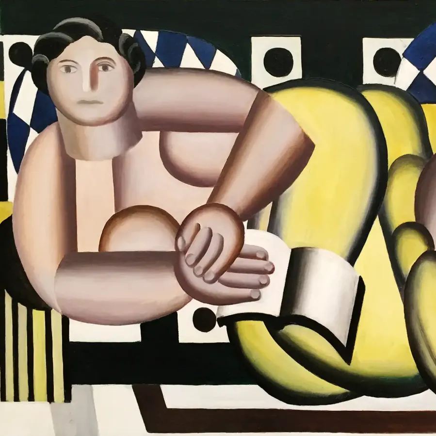Фернан Леже — Лежащая женщина, 1922 (холст, масло)