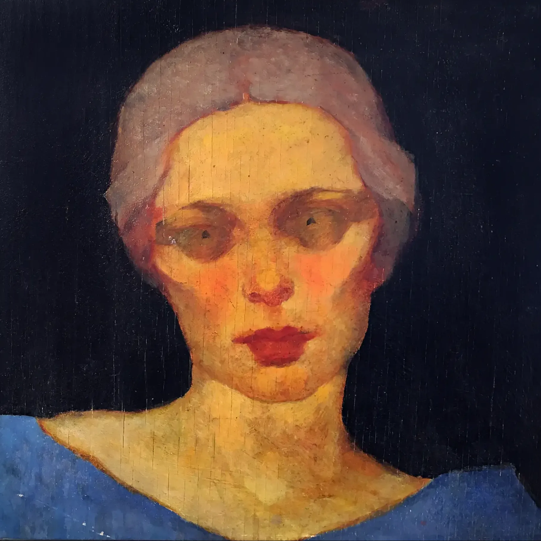 Николай Ионин — Портрет Марины Самохваловой, 1920 (дерево, масло)