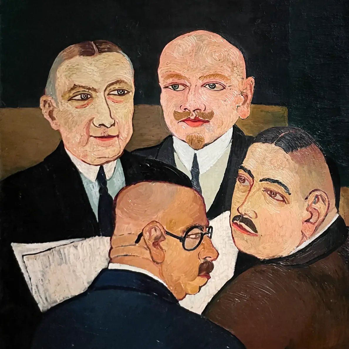 Йозеф Шарль — Конференция / Группа, 1927 (холст, масло)