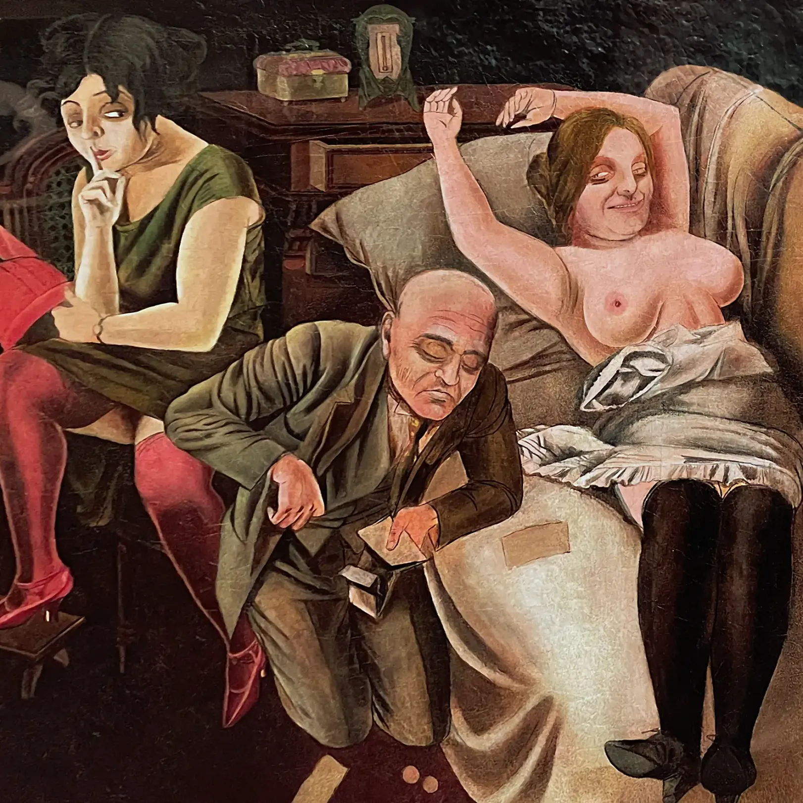 Карл Хуббух — «Даже не хватит на одного», 1925 (масло на картоне)