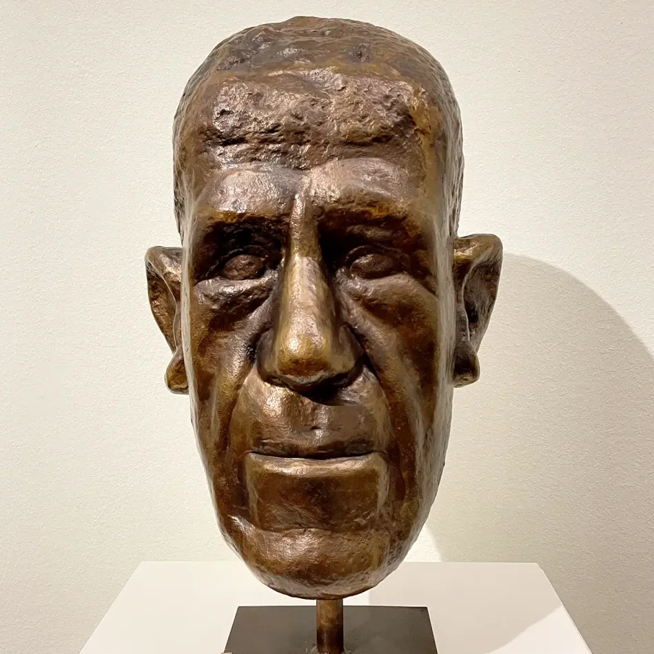 Альфред Хрдличка — Портрет Оскара Кокошки, 1964 (бронза)
