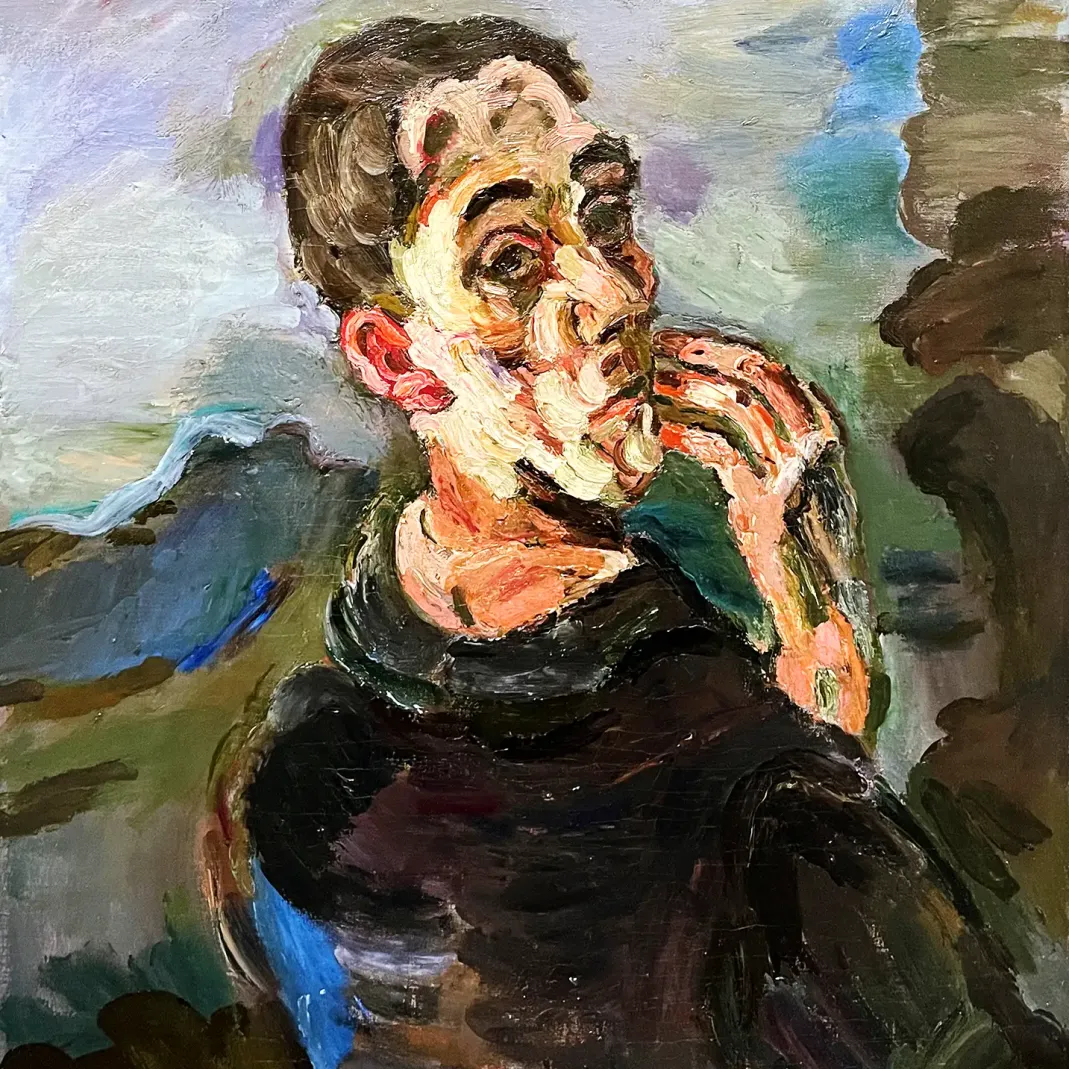 Оскар Кокошка — Автопортрет, 1918-1919 (холст, масло)