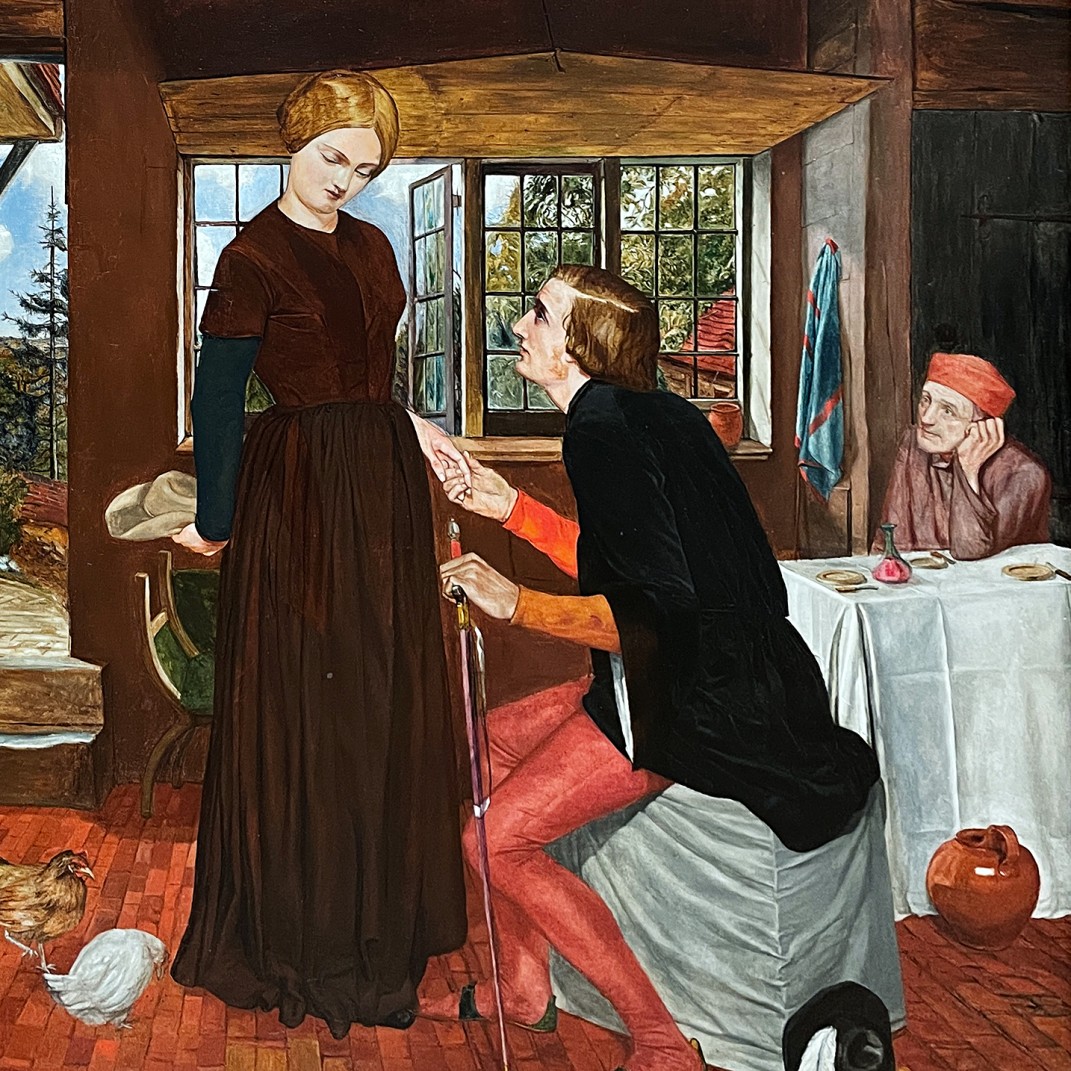 Фредерик Джордж Стивенс — Предложение, 1850 (холст, масло)