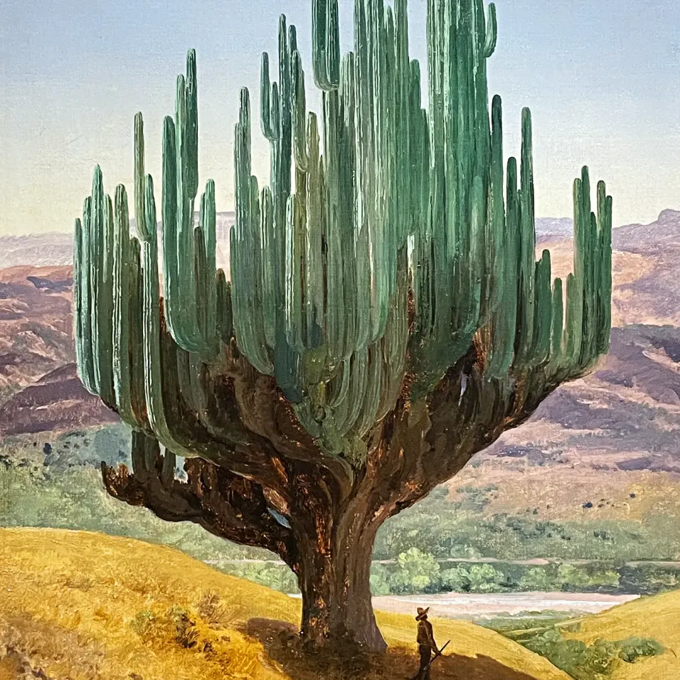 Хосе Мария Веласко — Мексиканский кипарис, 1870-1875 (доска, масло)